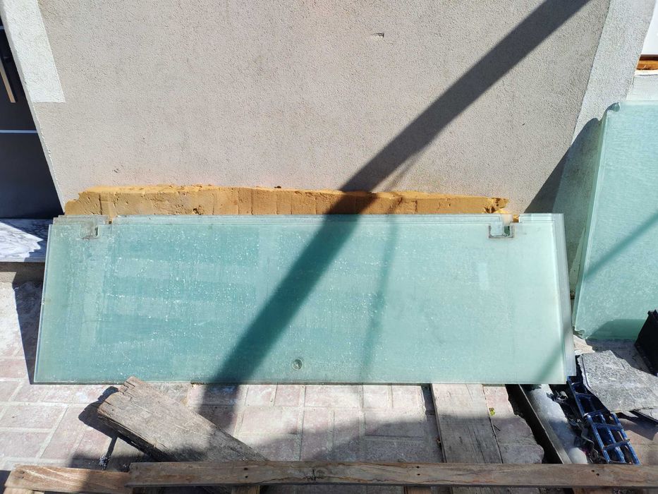 Vidro fosco temperado laminado várias medidas de cabines de duche