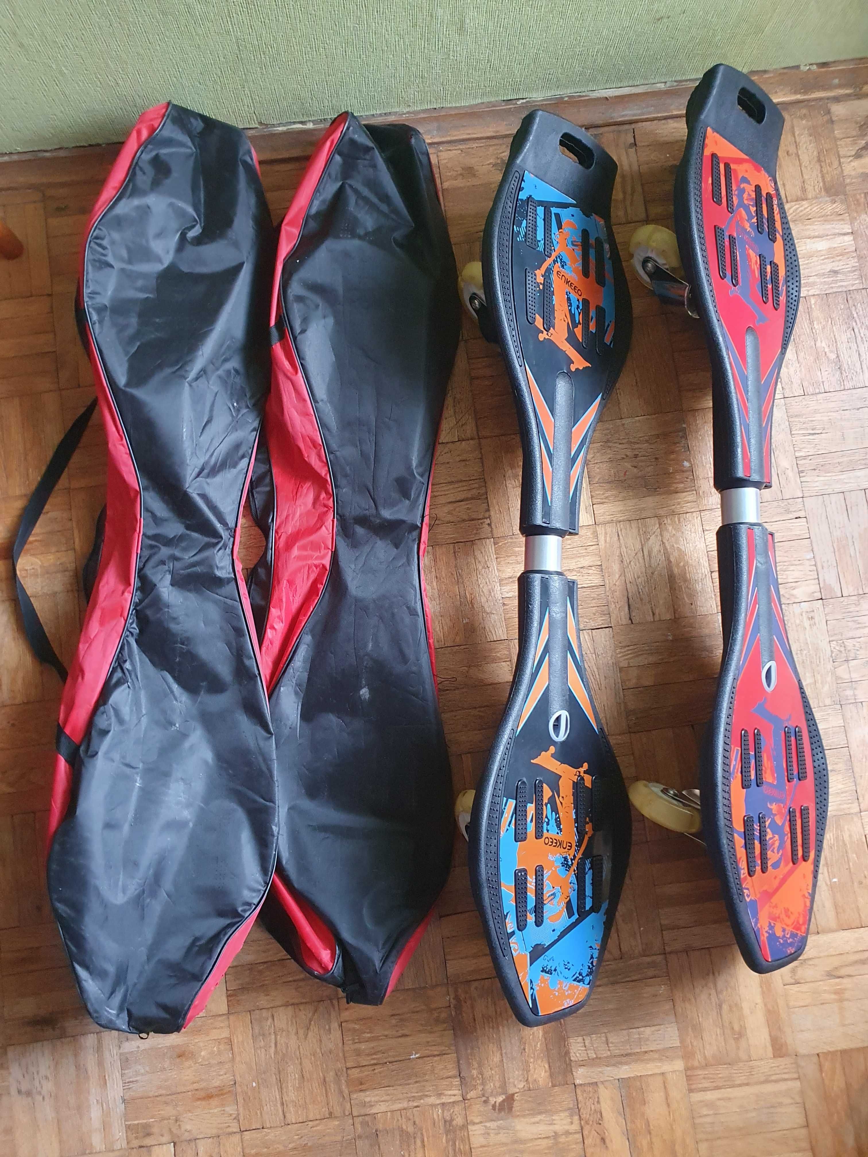 NOWA Deskorolka ENKEEO WAVEBOARD,Caster Board;świecące kółka LED;2 szt