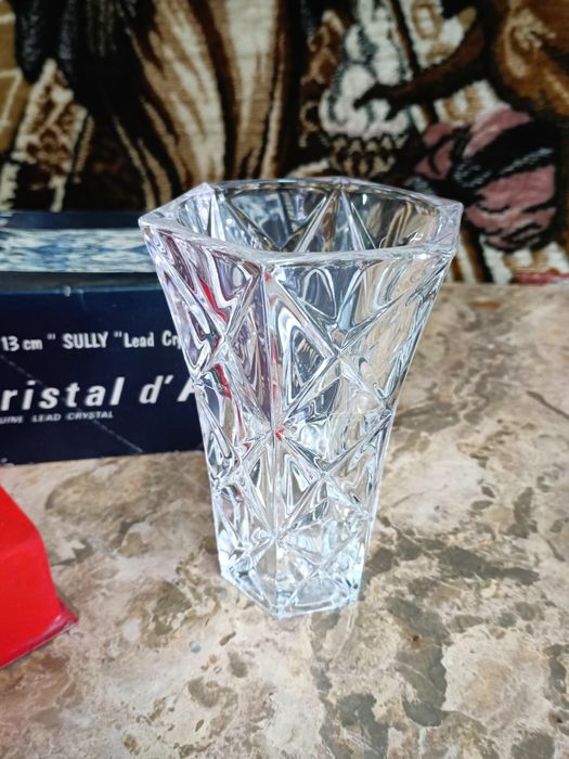 Belíssima jarra cristal d'arques com 13cm
Medid