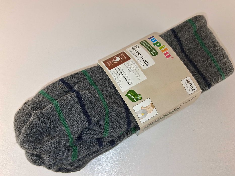 A097 Lupilu Termiczne Rajstopy Dziecięce Bawełniane Rozm 98/104 Ciepłe