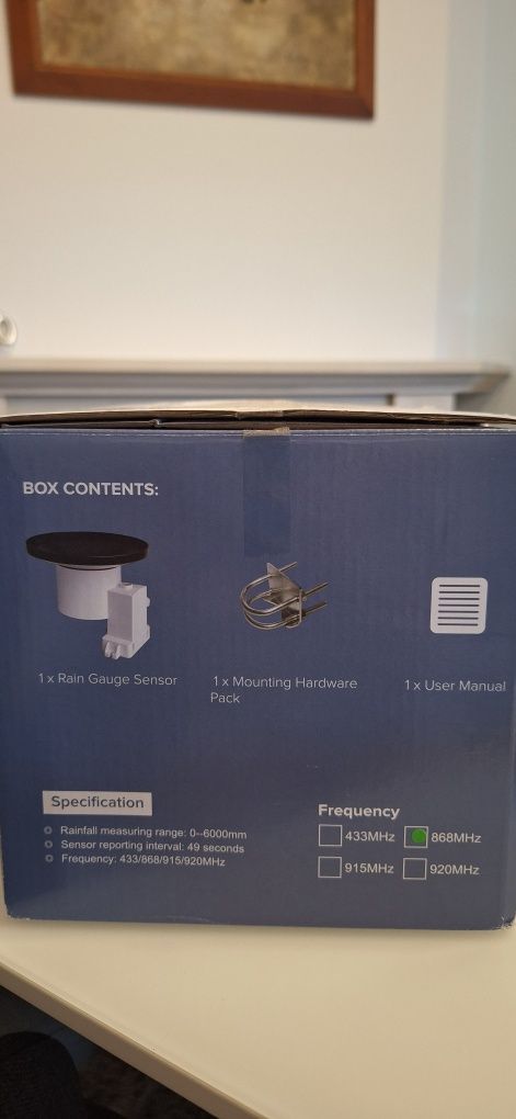 Pluviómetro Digital Sem Fios Ecowitt WH40 – Novo