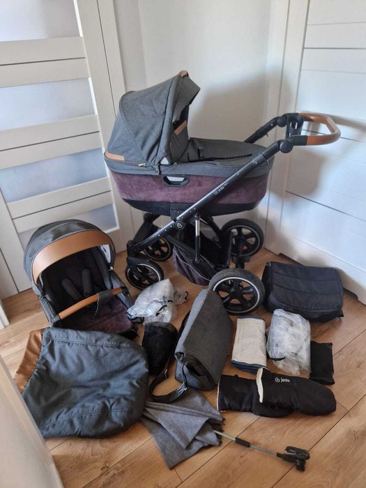 Wózek JEDO TAMEL + fotelik Britax Romer Baby-safe i-Size z bazą isofix