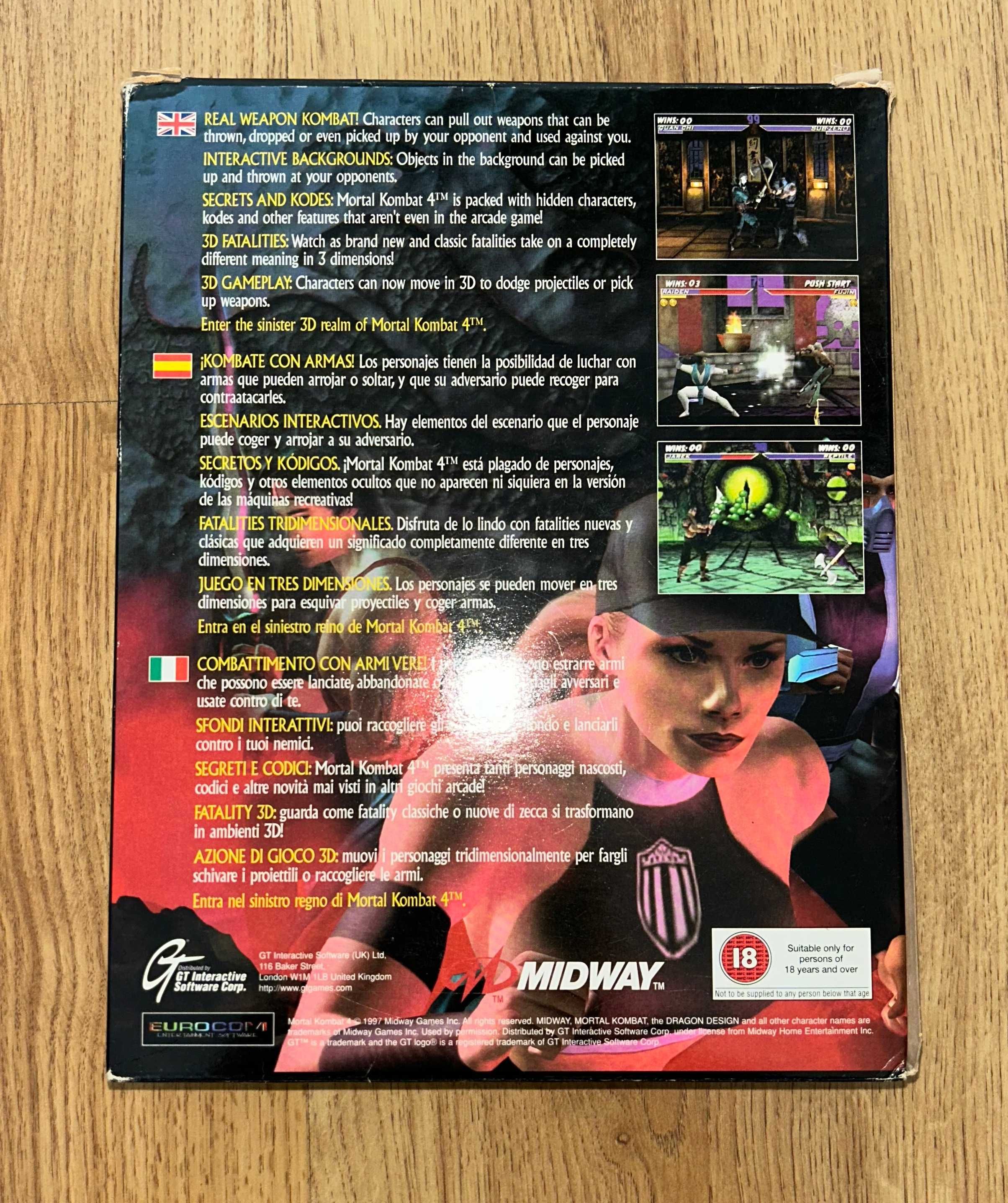 Mortal Kombat 4 IV Big Box