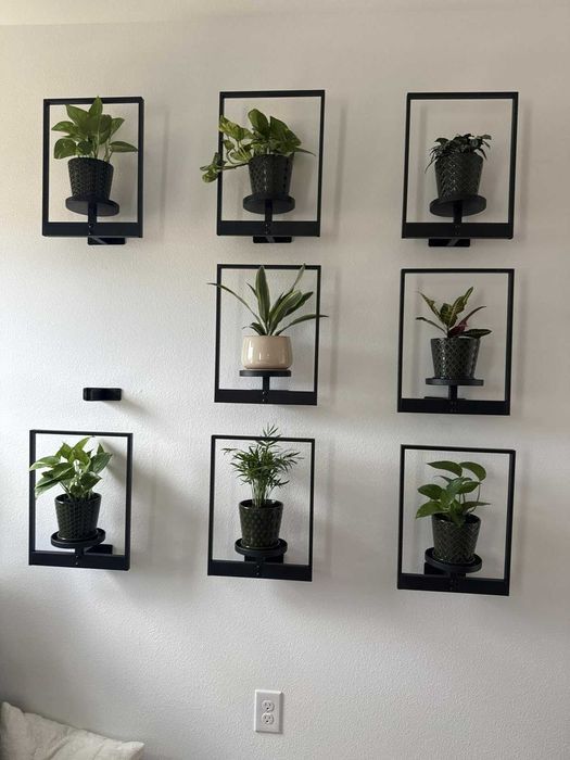 Kwietniki 3 sztuki na kwiaty stojaki ścienne na ścianę oryginalne loft