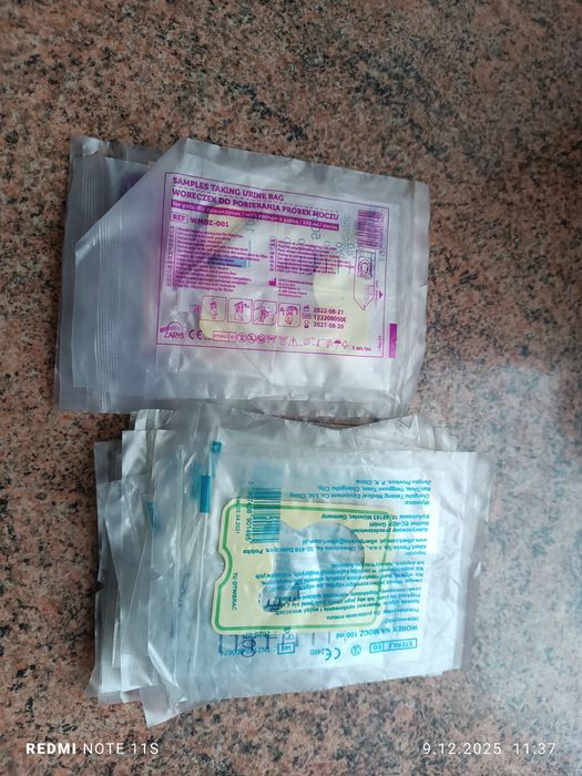 Woreczki do pobierania moczu dla dziewczynki 16sztuk