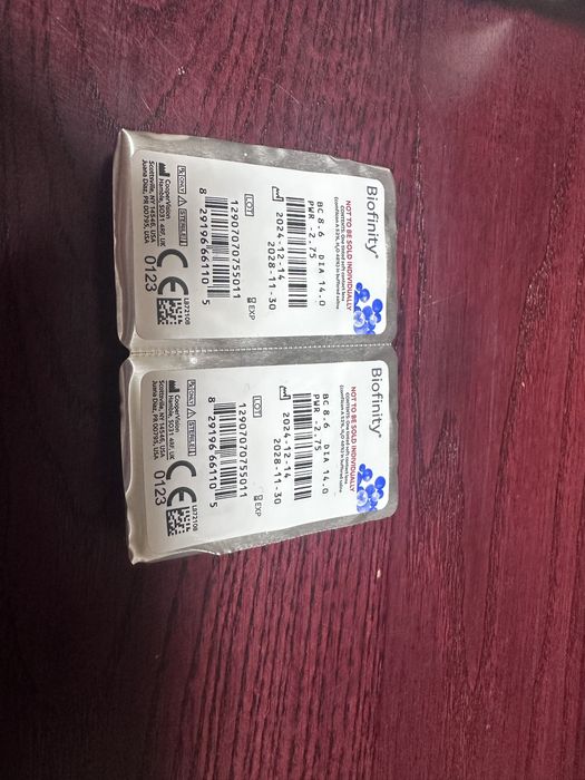 Лінзи для зору biofinity -2,75 2шт до 2028 року