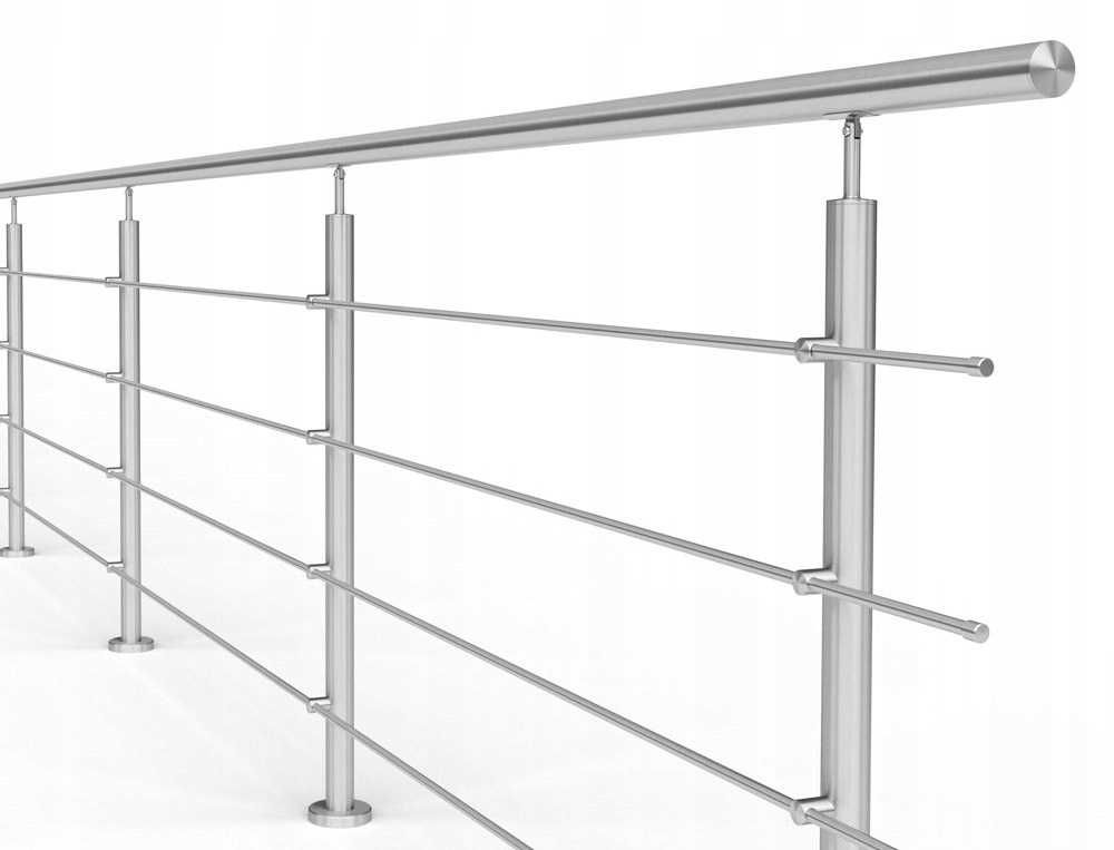 Balustrada nierdzewna balkonowa schodowa - kompl. system. Zrób to sam.