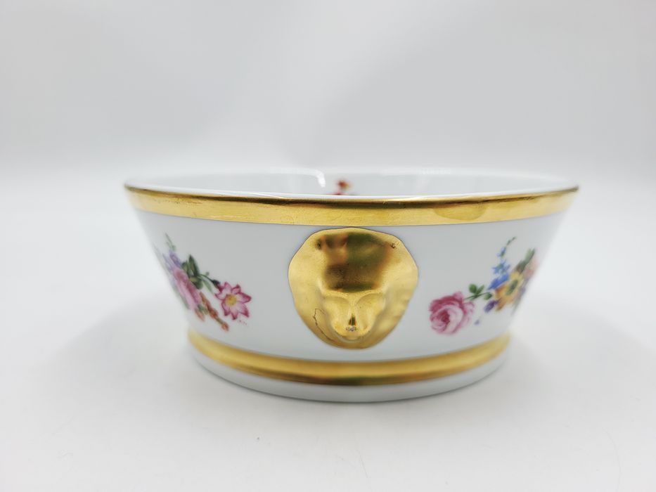 Porcelanowa misa BAUDOUR w stylu Versace z motywem kwiatowym