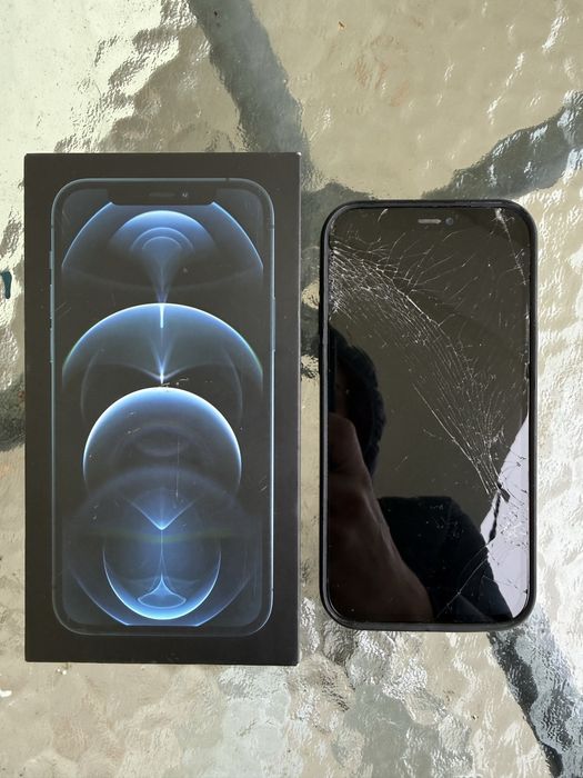 iPhone 12 Pro 128GB Pacific Blue iOS 18.7.2 Zbity wyświetlacz