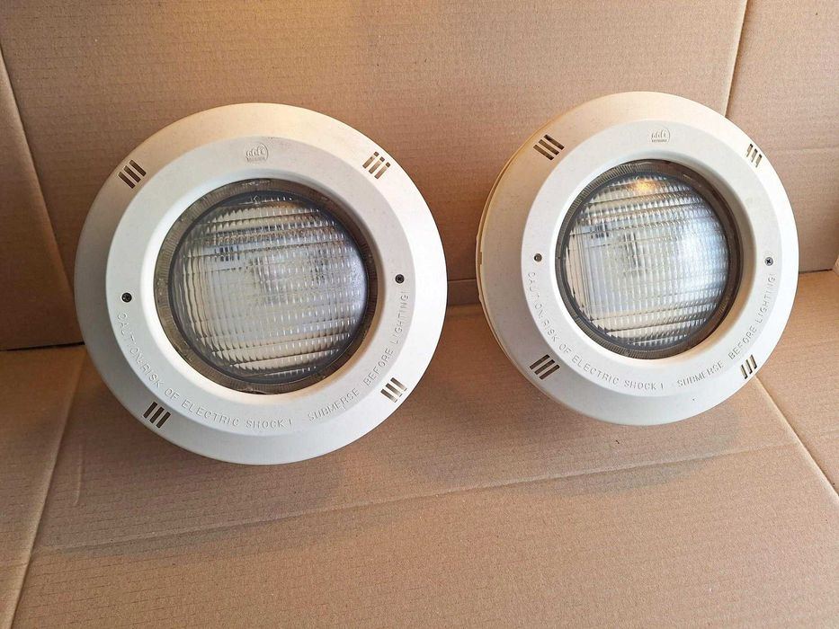 Lampy reflektory basenowe led 12V kompletne duże 2 szt Basenhurt