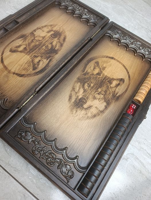 Нові нарди з натурального дуба 30х60х10см