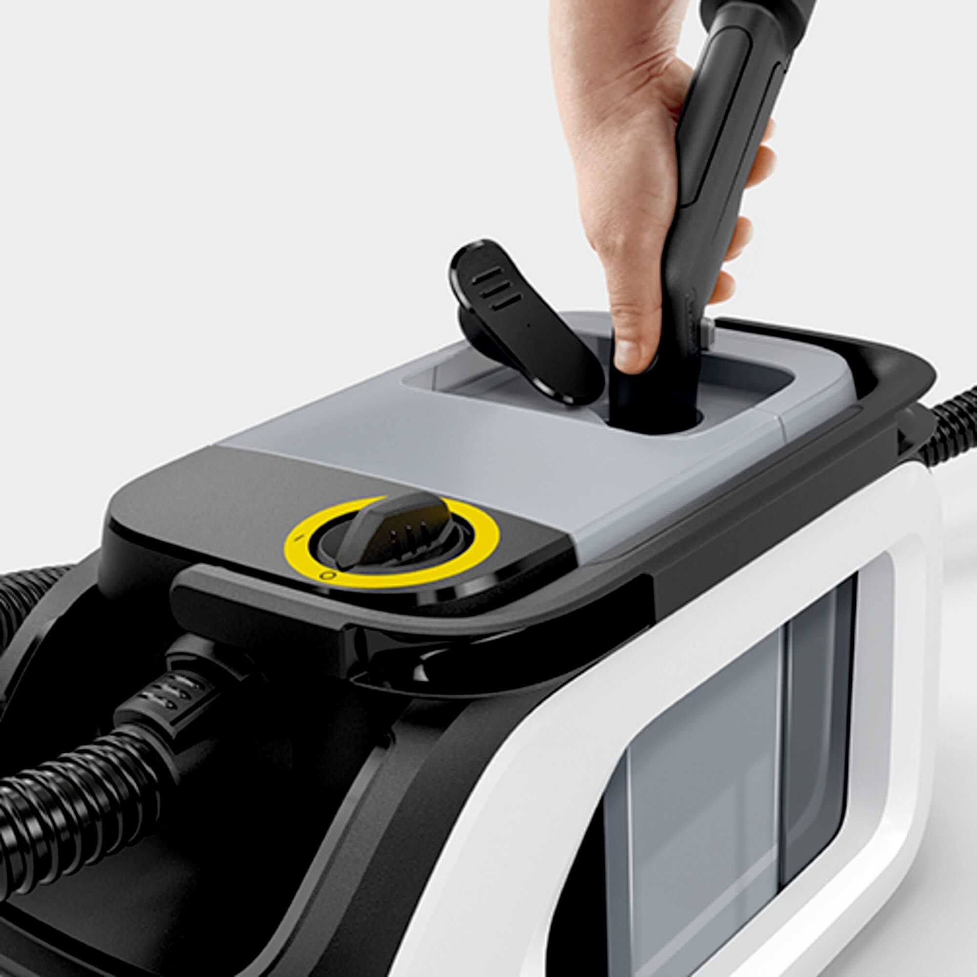 Praktyczny KARCHER SE 3 Compact Home Bezprzewodowy Odkurzacz Piorący