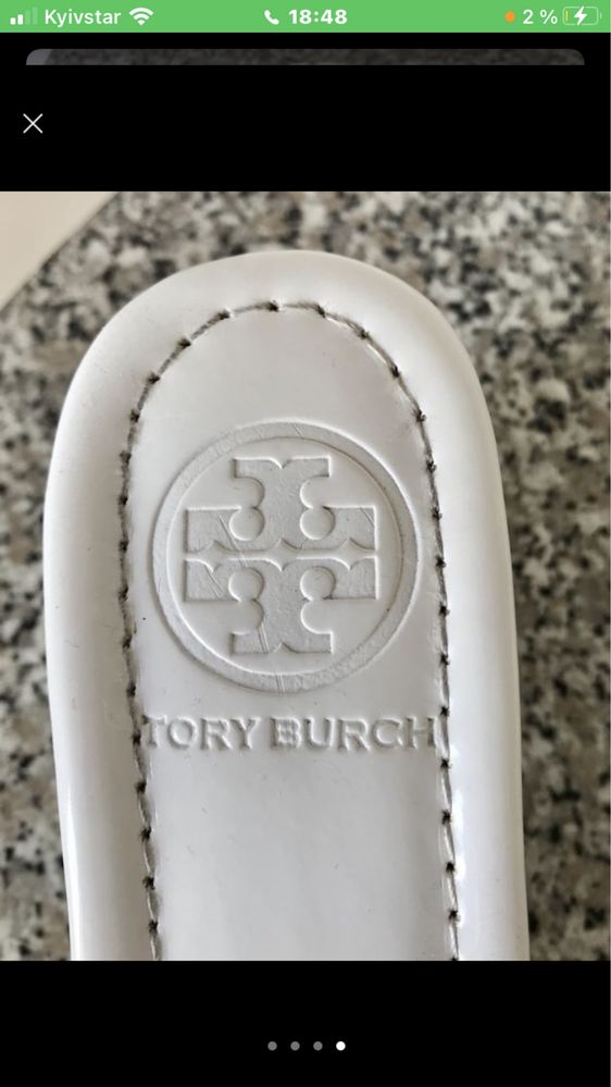 Шлепки на платформе ,танкетке Tory Burch