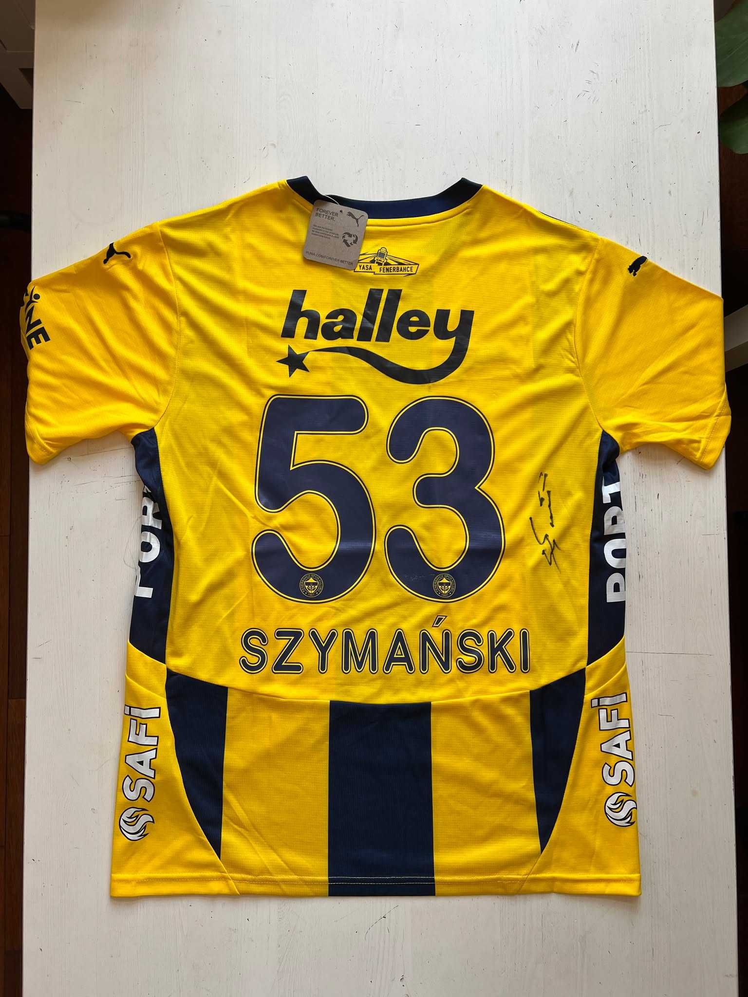 Sebastian Szymański Fenerbahçe SK koszulka z autografem + certyfikat