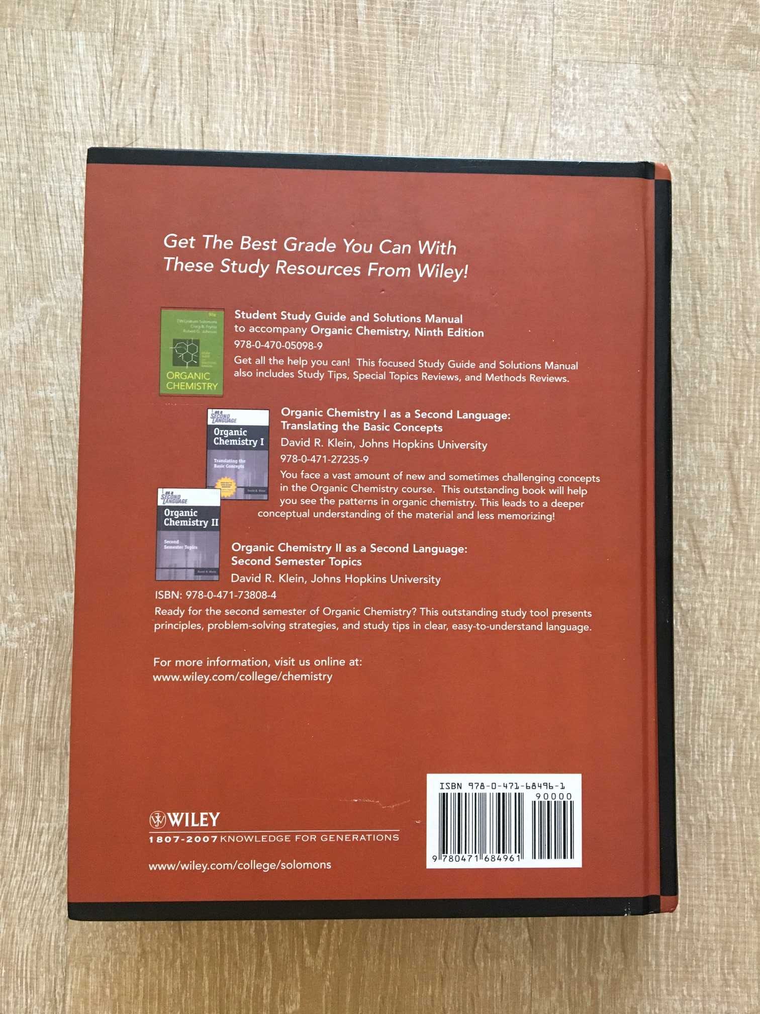 Organic Chemistry: T. W. Graham Solomons, Craig Fryhle