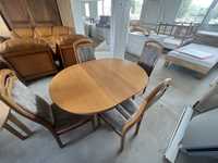 Fajny rozkładany stół z krzesłami możliwość dowozu