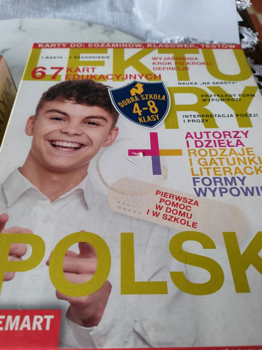 J.polski karty edukacyjne 4-8 klasy