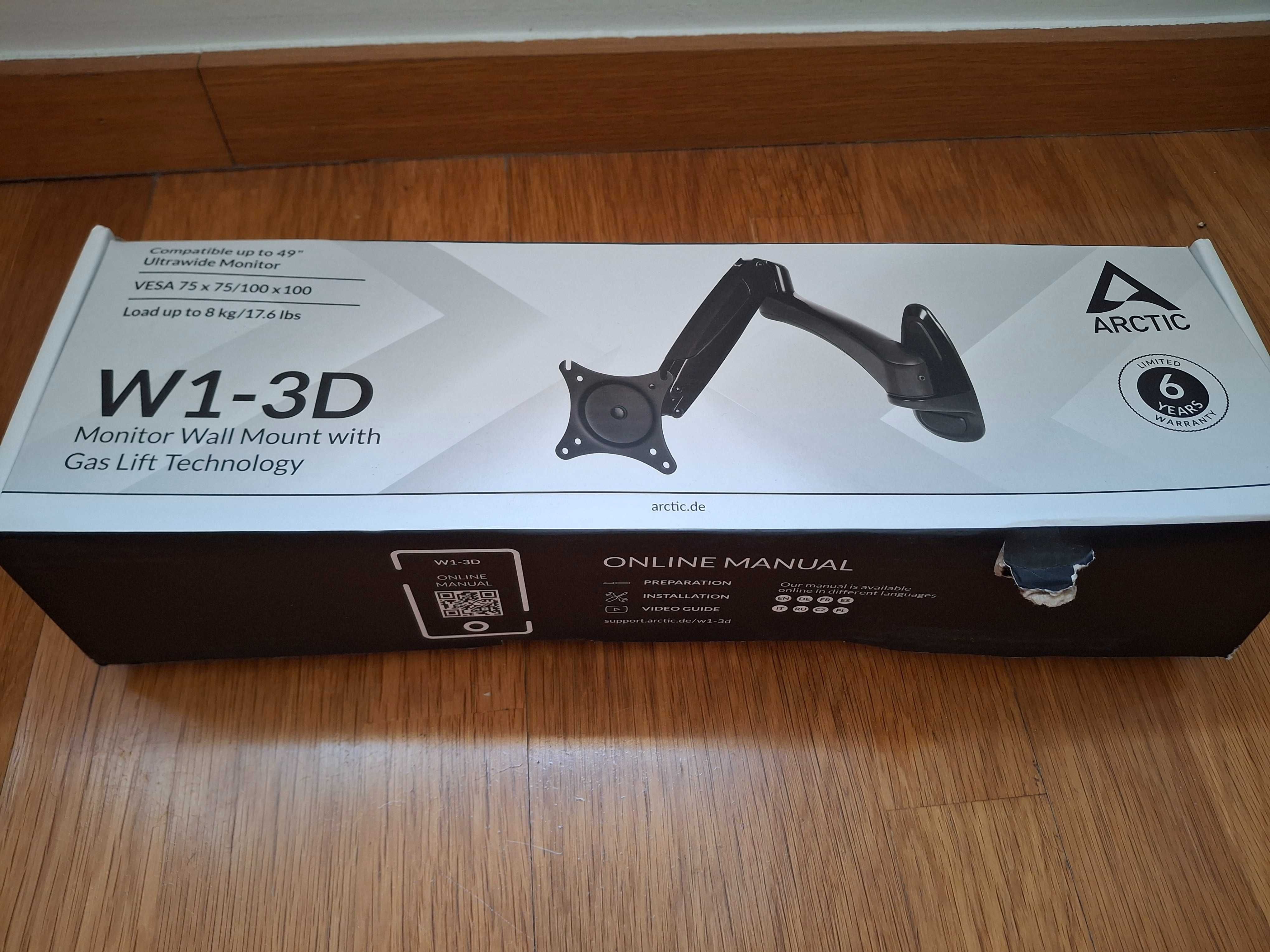 Suporte de parede para monitores w1-3d Artic