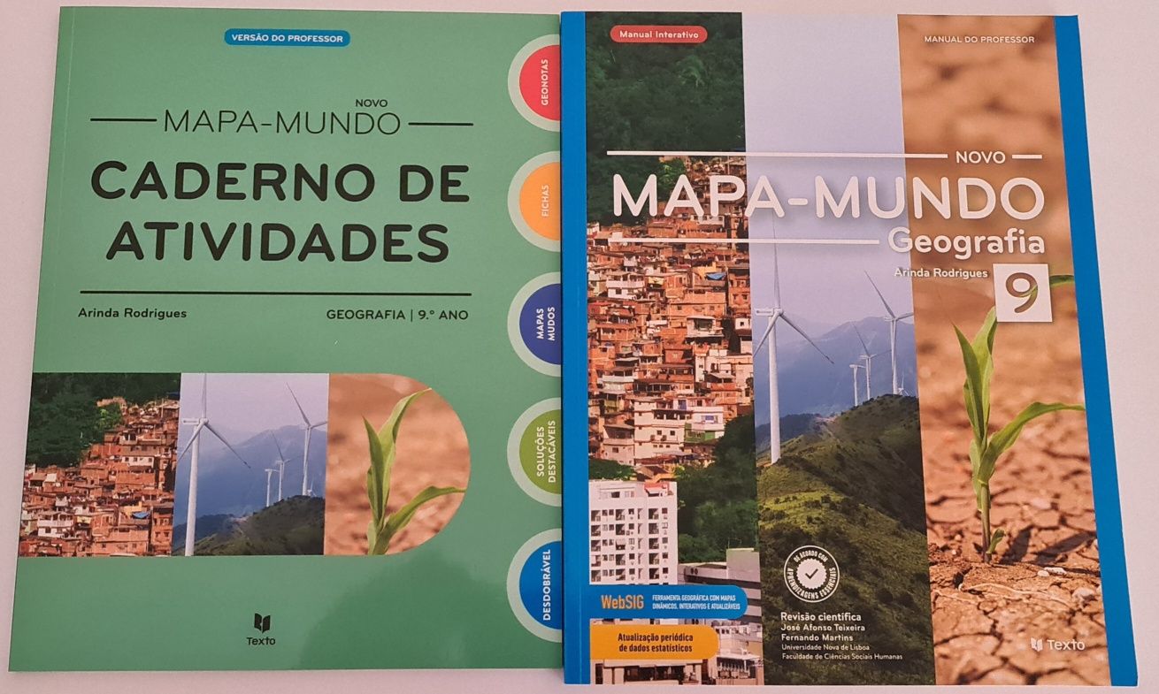 Manual de Geografia-Mapa-Mundo.  9. Ano.  Novo