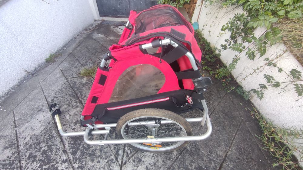 Carrinho de transporte crianças para bicicleta