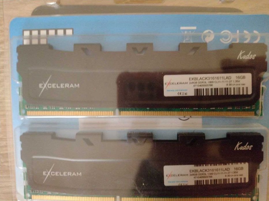 DDR3L 16GB (2x8GB) 1600 MHz Black Kudos eXceleram (EKBLACK3161611LAD)