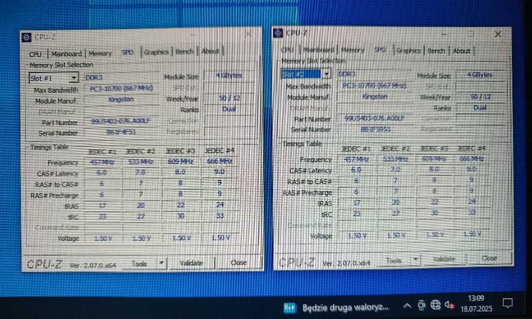 Pamięć RAM HyperX BLACK Kingston DDR3 8GB (2x4GB)