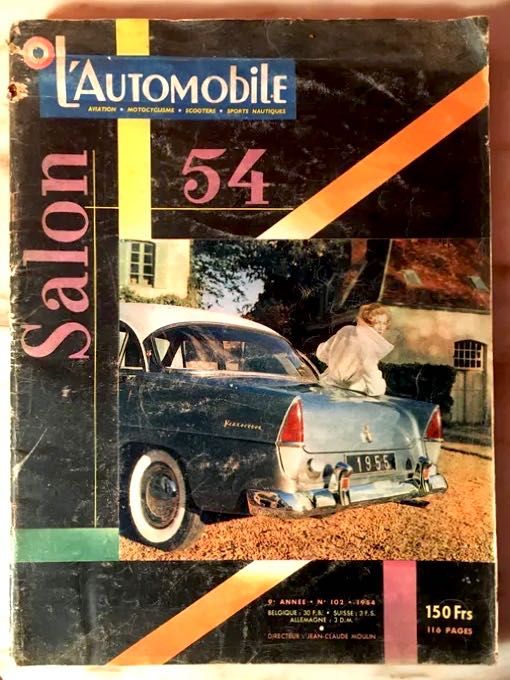 SALÃO AUTOMÓVEL - 1954 / 5 - 3 revistas francesas