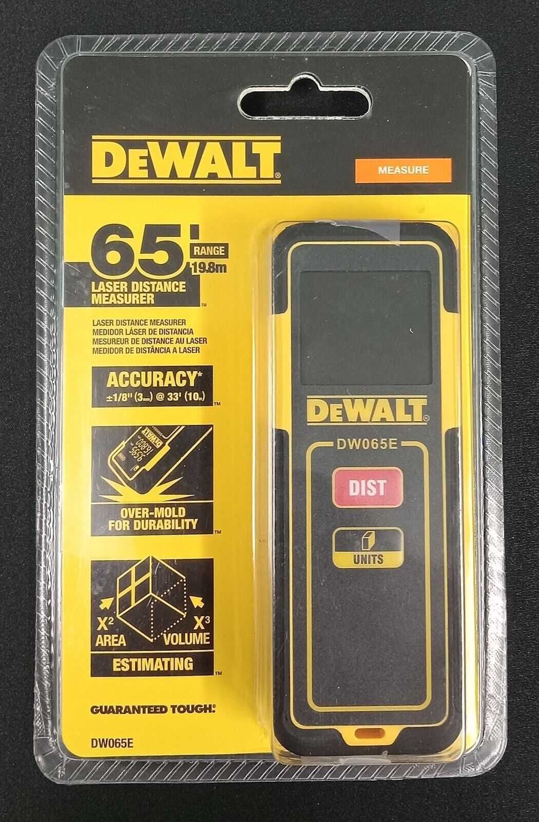 Лазерный дальномер рулетка DeWALT DW065E