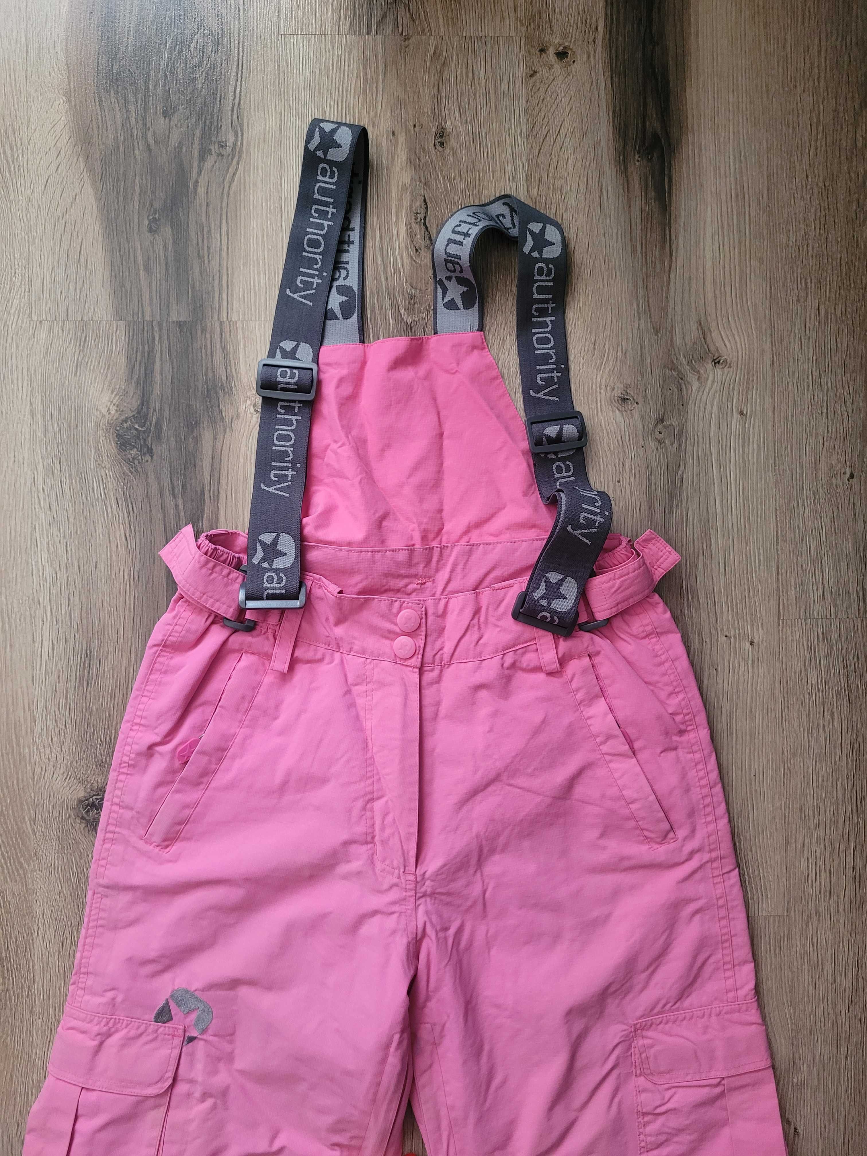 Różowe spodnie narciarskie damskie,  rozmiar s
