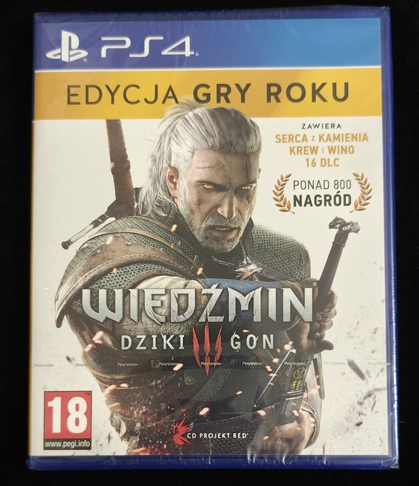Wiedźmin 3 Dziki Gon PL Edycja Gry Roku GOTY Nowa w Folii na PS4 i PS5