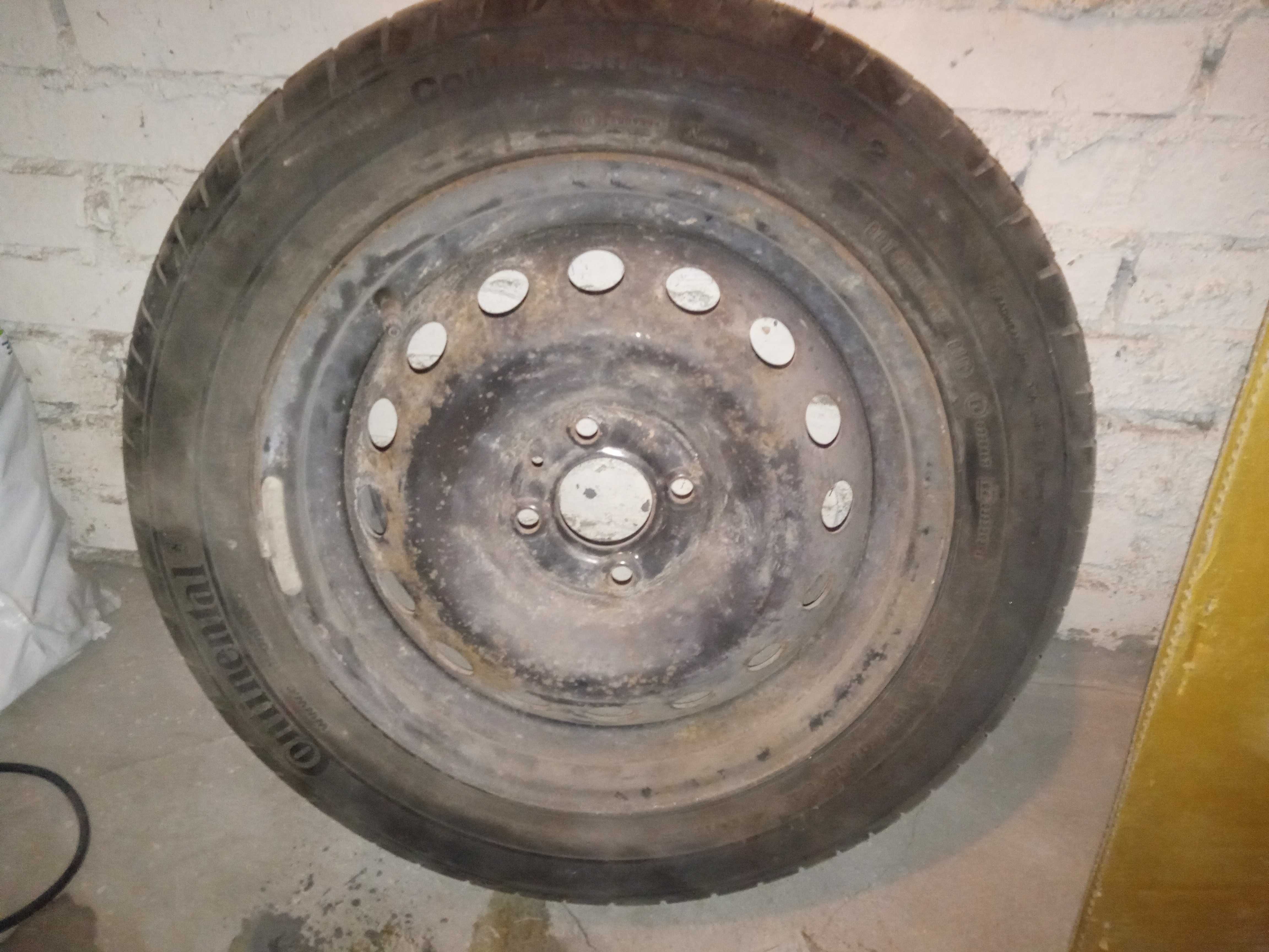 Koło stal R15 4x100 opona 185/60 conti premium contact 2