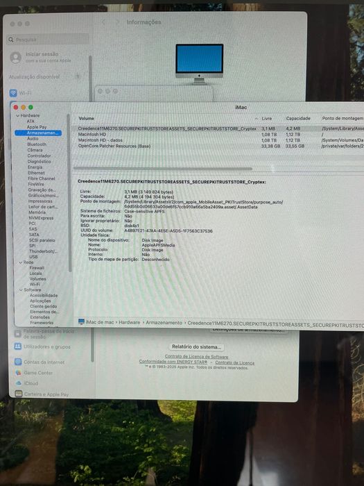 iMac 27" FusionDrive 1.13TB Teclado e rato sem fios