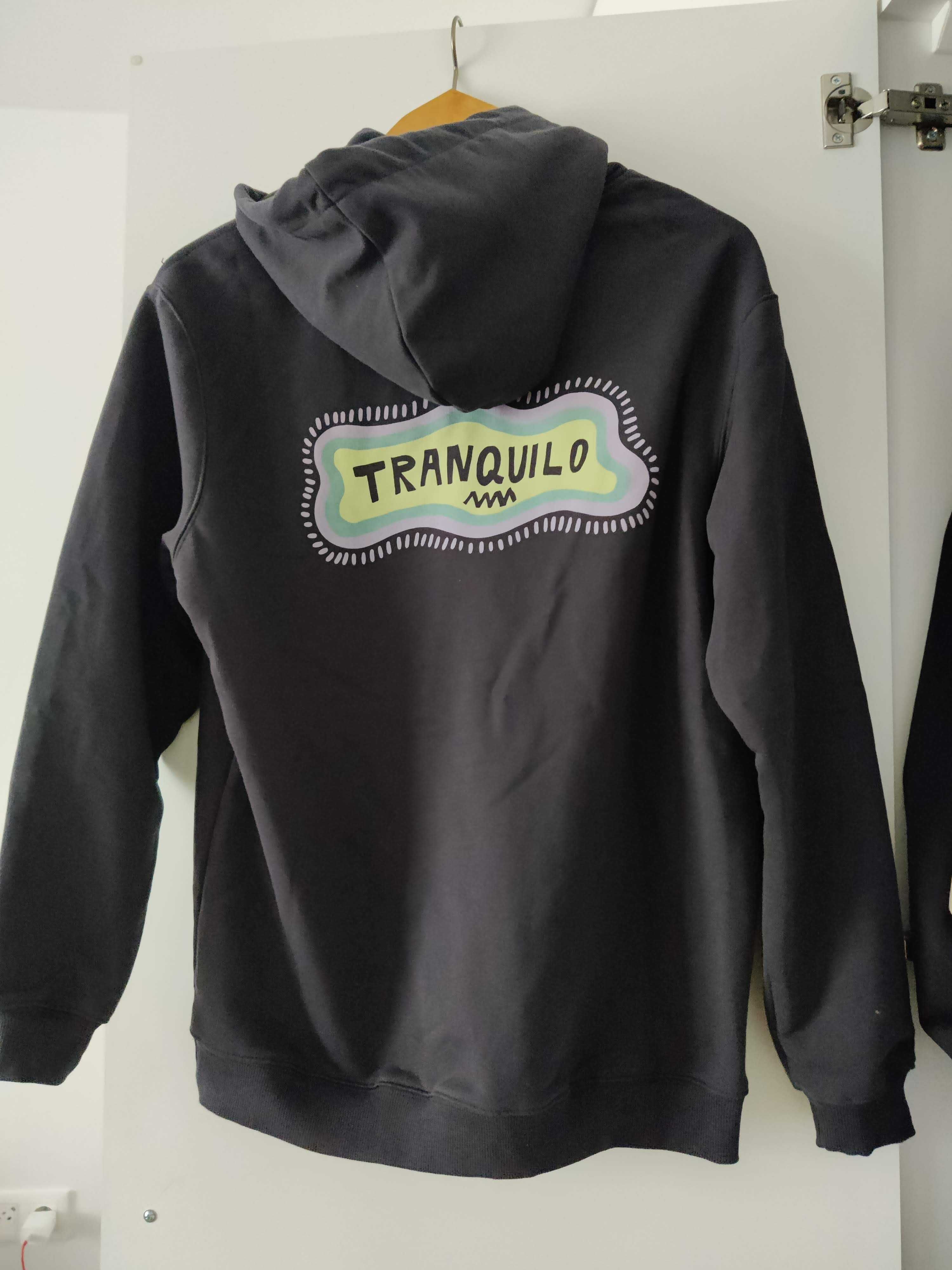 Surf inc bluza czarna z kapturem Tranquilo Hoodie Acid Black XS