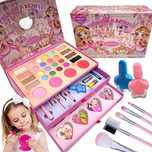 Zestaw kreatywny do makijażu kosmetyki w kuferku makeup dla dzieci