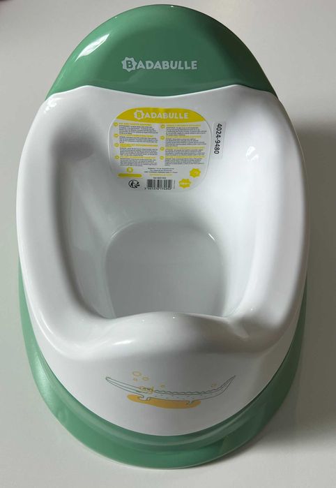 Nocnik z wyjmowanym wkładem Krokodyl Badabulle zielono-biały