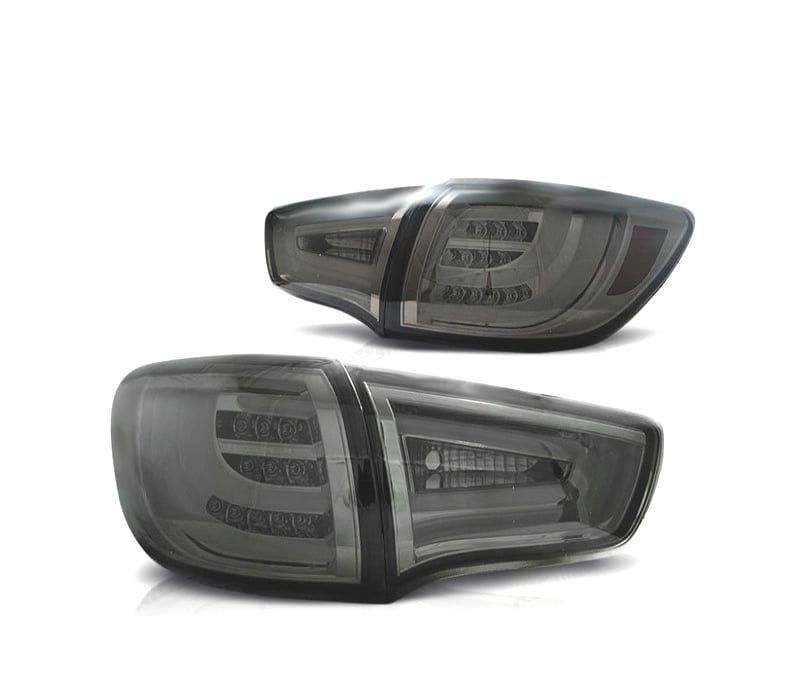 FAROLINS TRASEIROS KIA SPORTAGE 09-14 LIGHT BAR PRETO FUMADO