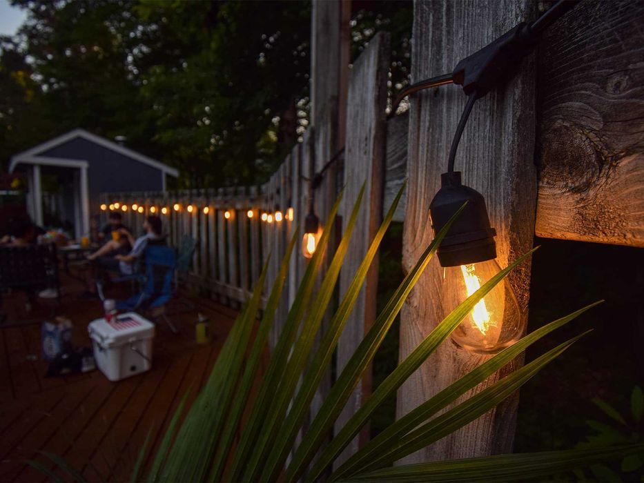 Вулична гірлянда зі звисаючими лампами, цоколь Е27