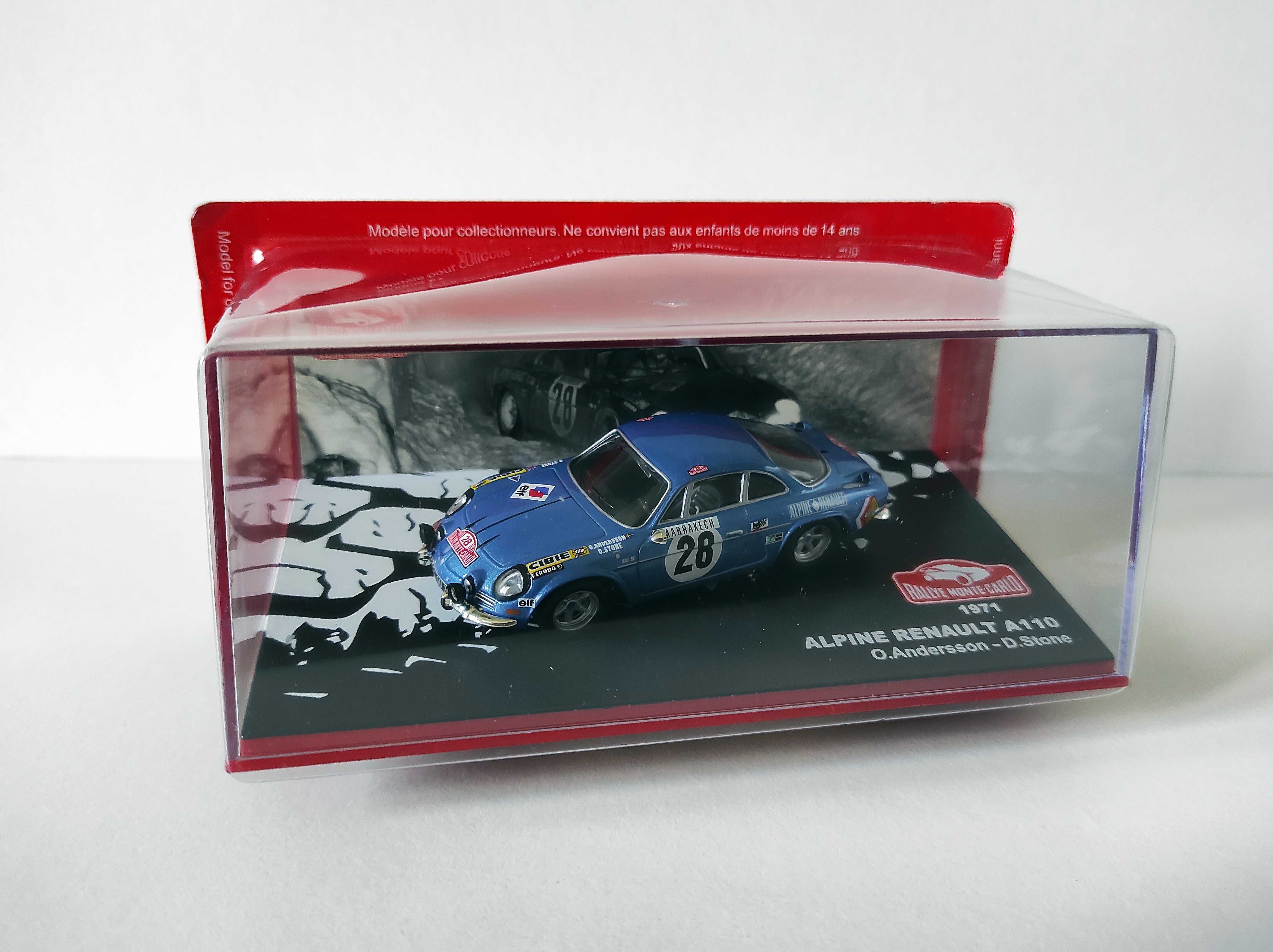 Renault Alpine A110 Monte Carlo 1971 O. Anderson - D. Stone 1:43