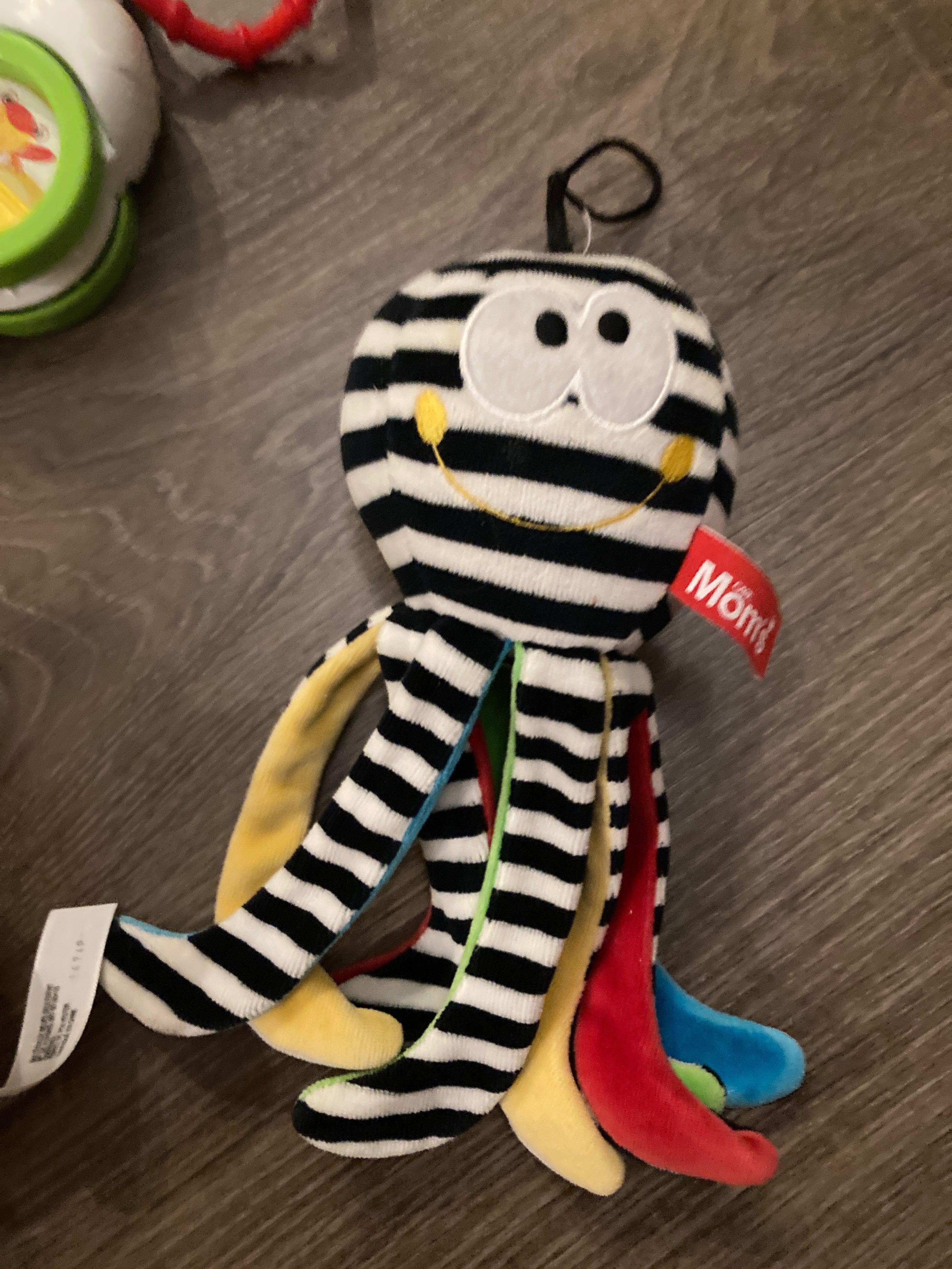 Zestaw zabawek MOM’s: ośmiornica zebra piłka , gryzak zawieszka+gratis
