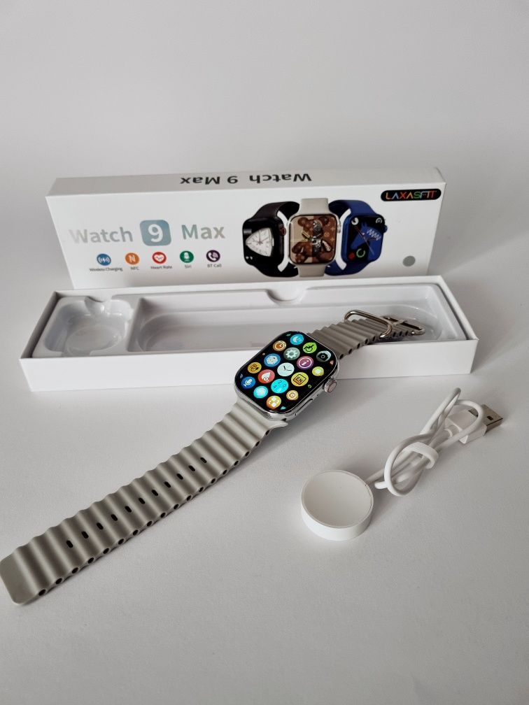 Smartwatch 9 Max szary paseczek