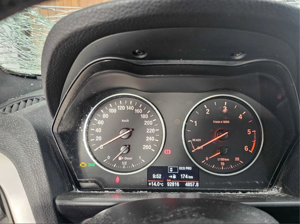 Motor bmw 116d ref B37D15A com 92816km