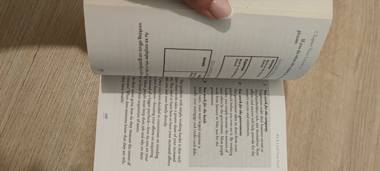 Livro "pai rico, pai pobre"