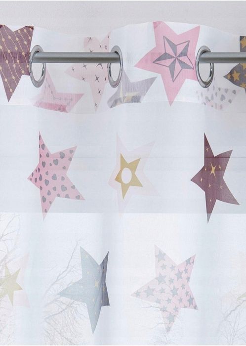 B.P.C. zasłona okienna w gwiazdki ^230x140cm/3