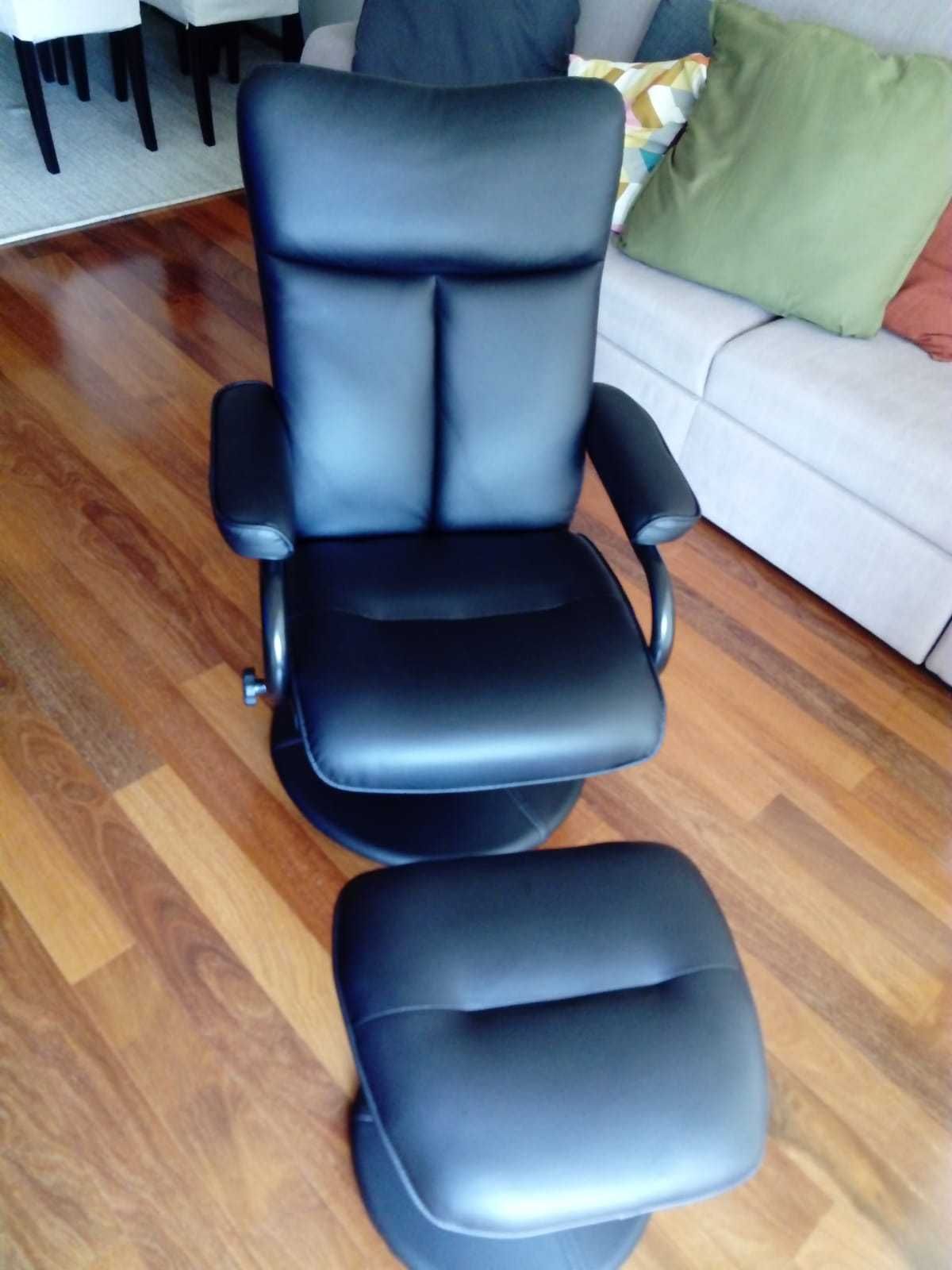 Cadeira reclinável e ajustável com apoio - Como nova!