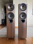 Kolumny głośnikowe KEF iQ7 SE świetny stan - kolor walnut
