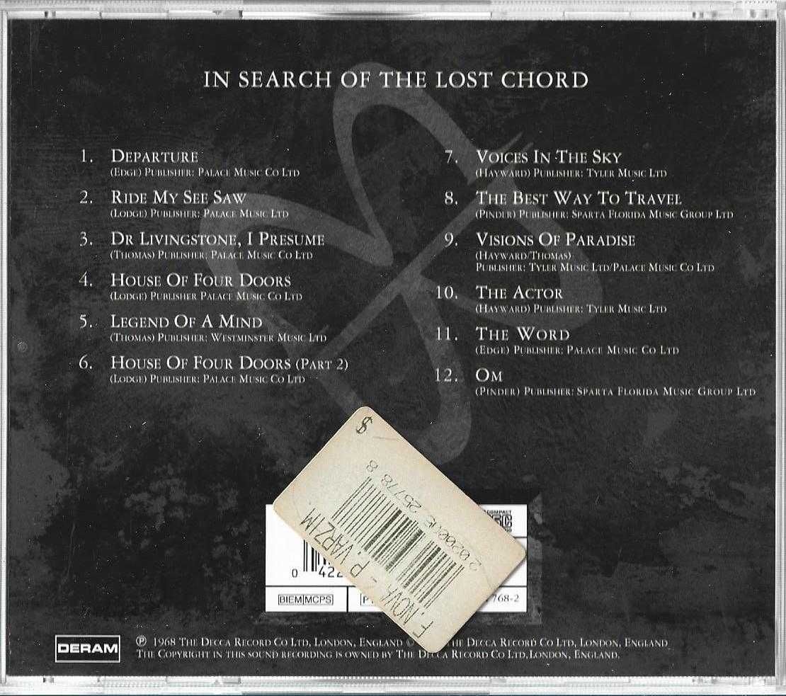 Moody Blues - - - - - In Search of the Lost Chord - - - - - CD