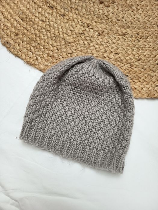 Gorro de Malha Cinza