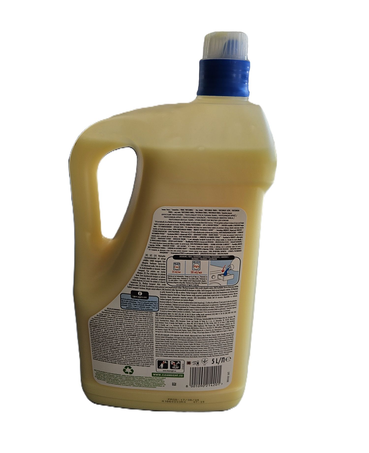 LENOR Professional 5L płyn do płukania 200prań Żółty Sommerbrise DE