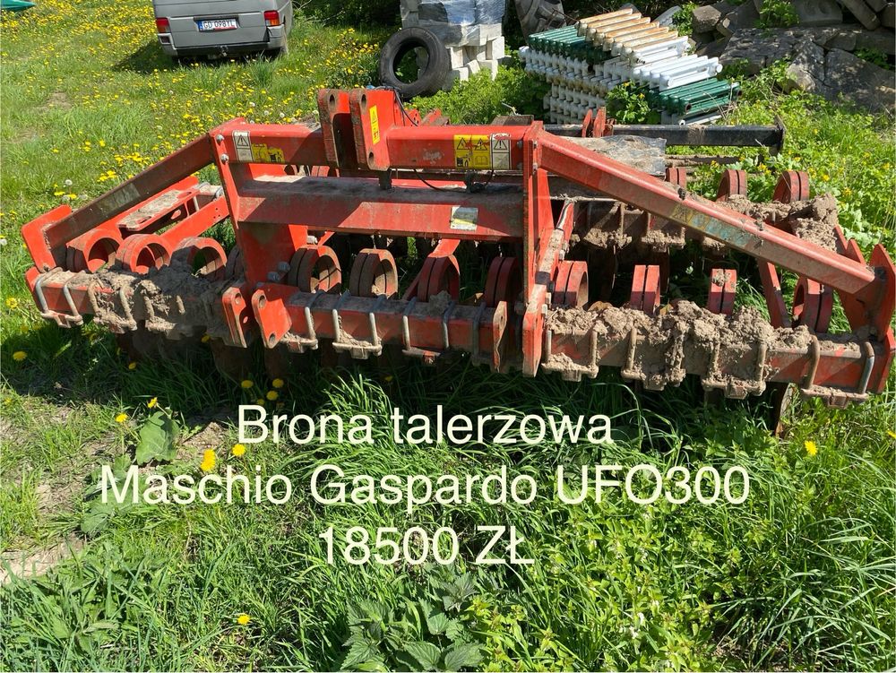 Brona talerzowa Maschio Gaspardo UFO300 inne brona