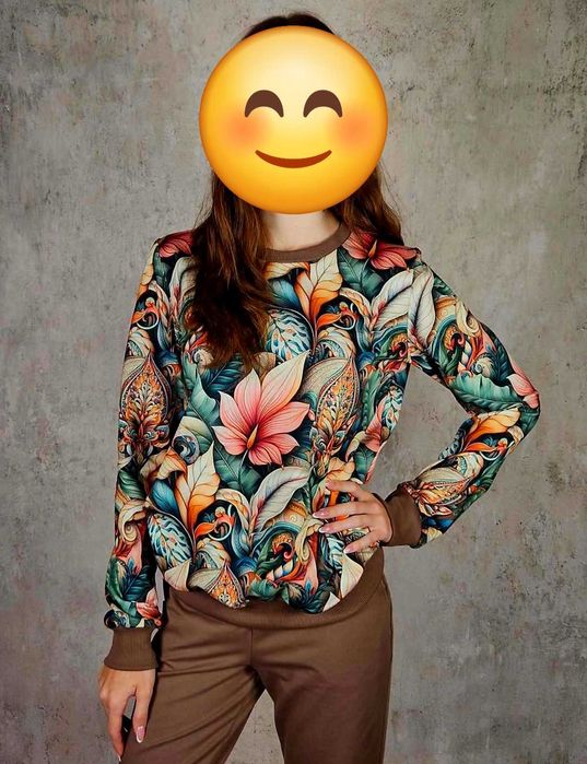 Jesienny, bawełniany dres